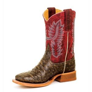 Anderson Bean “ostrich” boots big boys 5